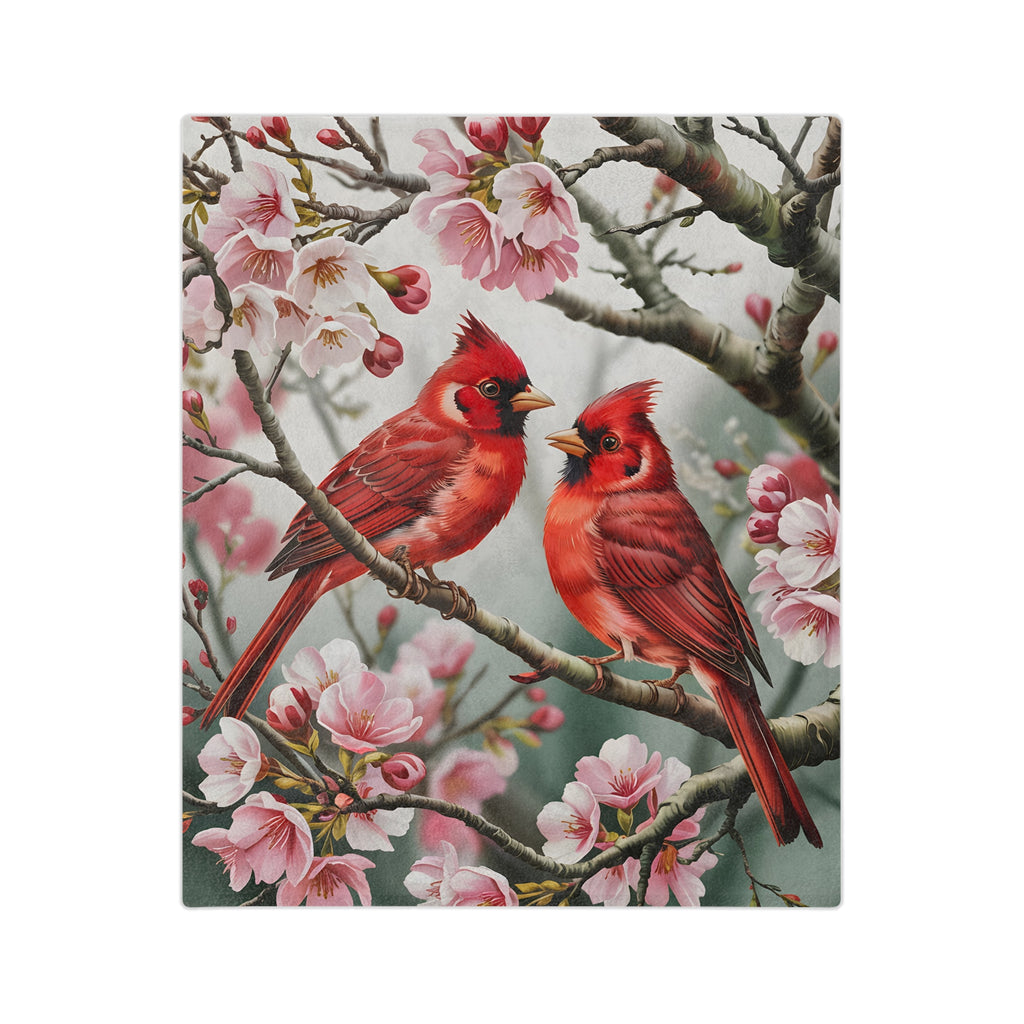 Cardinal Red Bird Microfiber Blanket