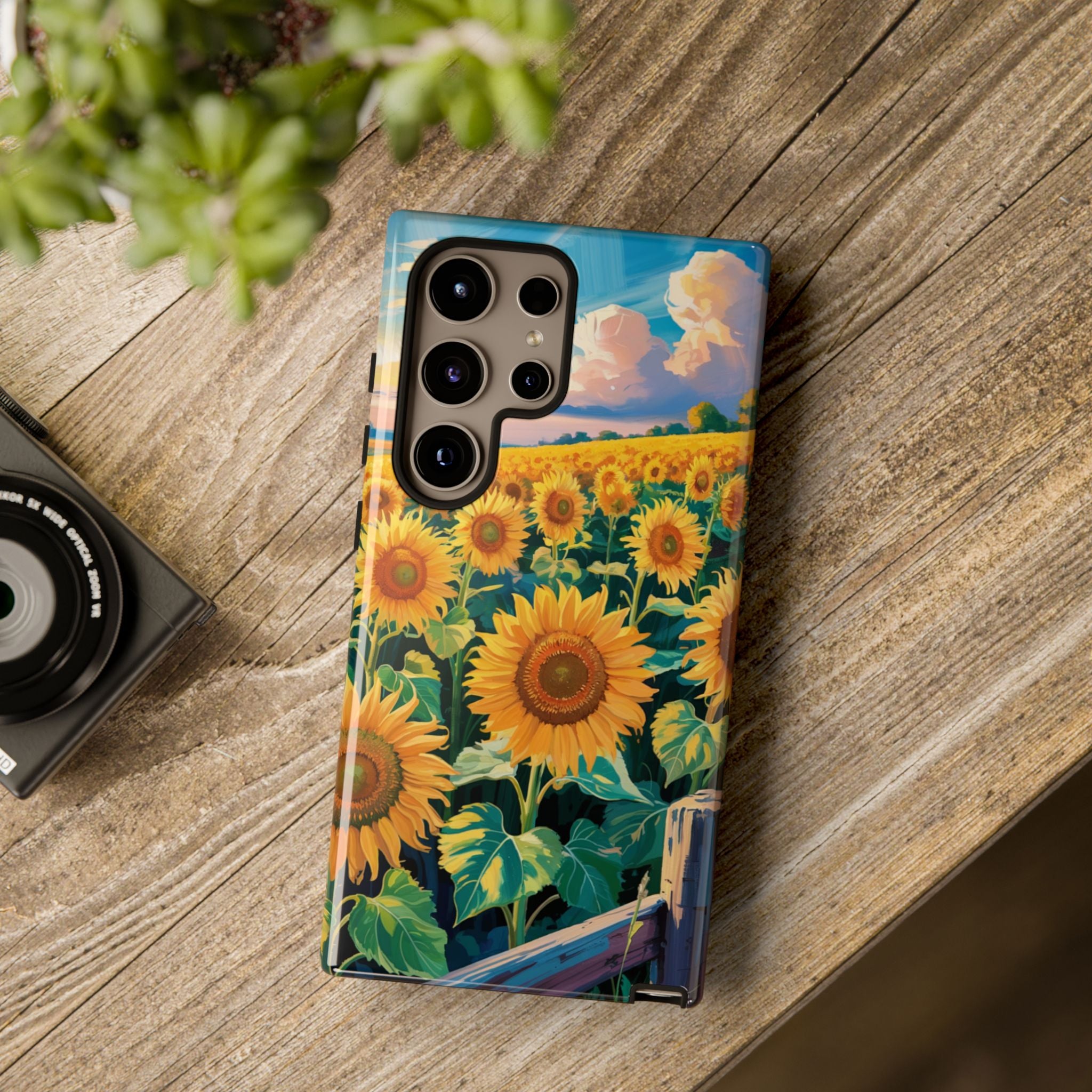 Sunflower Smartphone Case, Vibrant Floral Phone Case