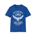 Isaiah 40:31 T-shirt, They That Wait Upon The LORD Shall Renew Their Strength, White Ink