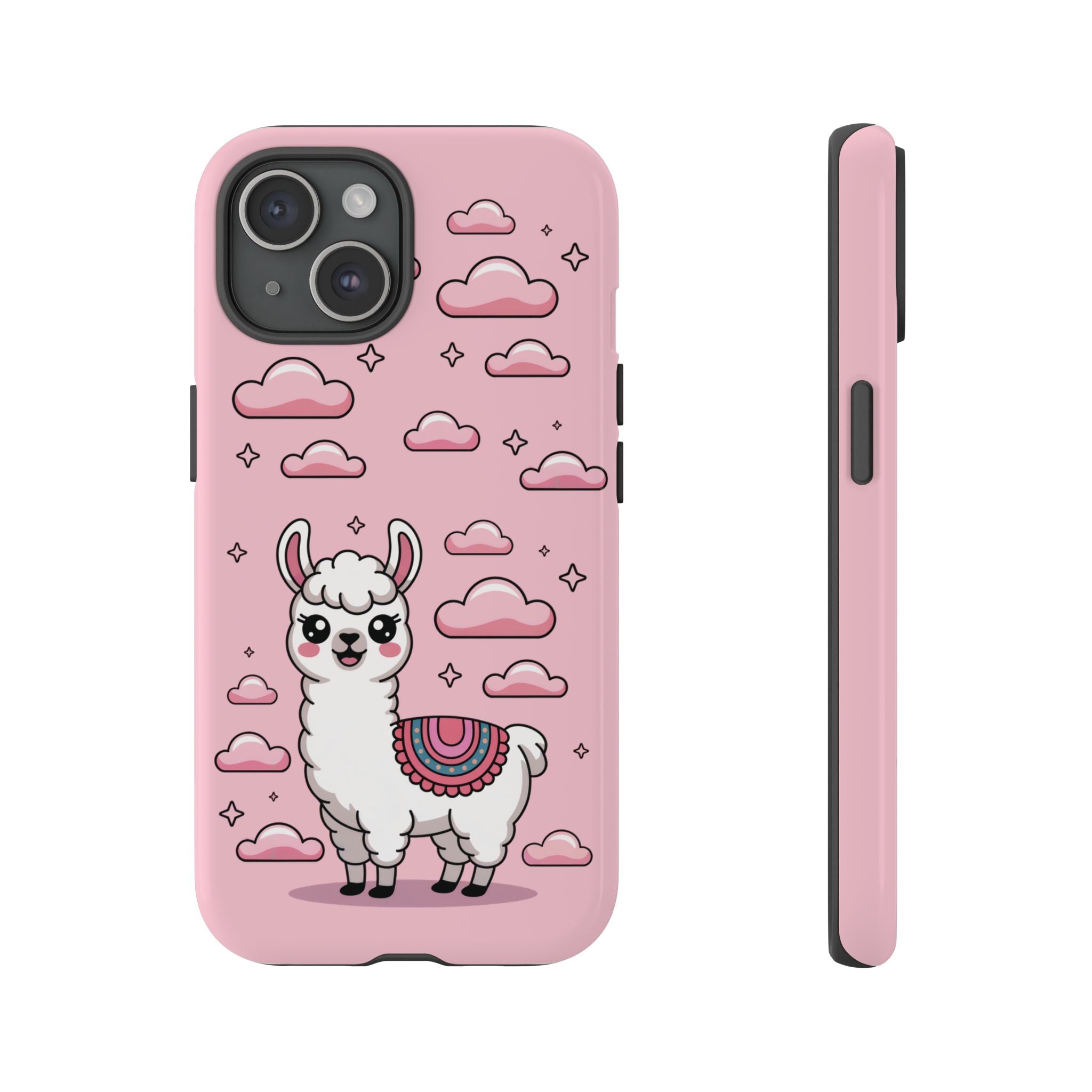 Llama Smartphone Case, Cute Pink Kawaii Llama Phone Cover