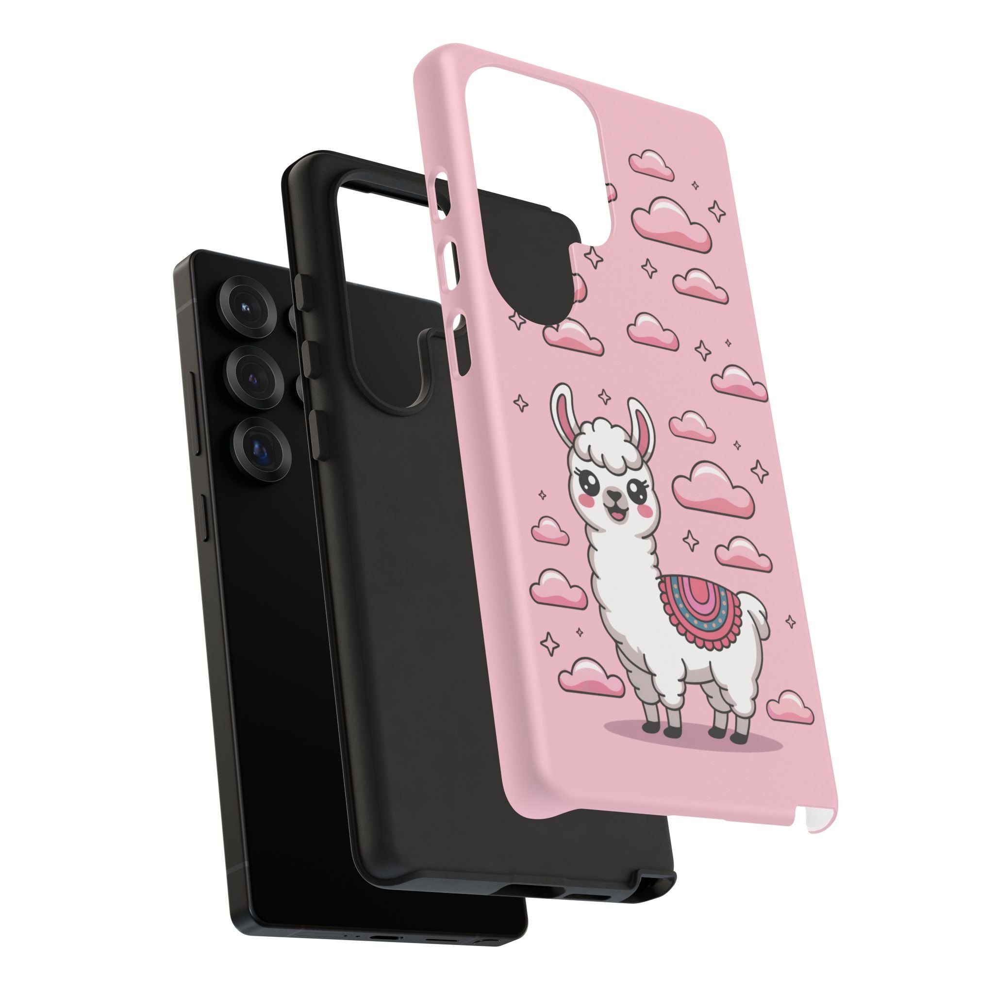 Llama Smartphone Case, Cute Pink Kawaii Llama Phone Cover