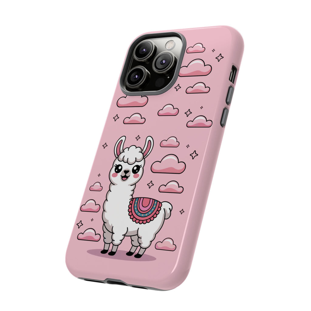 Llama Smartphone Case, Cute Pink Kawaii Llama Phone Cover