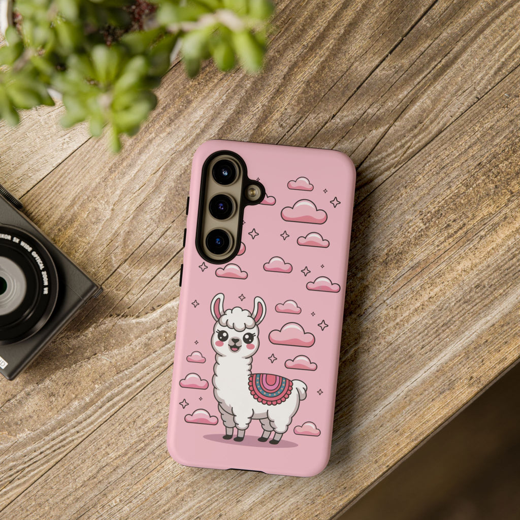 Llama Smartphone Case, Cute Pink Kawaii Llama Phone Cover