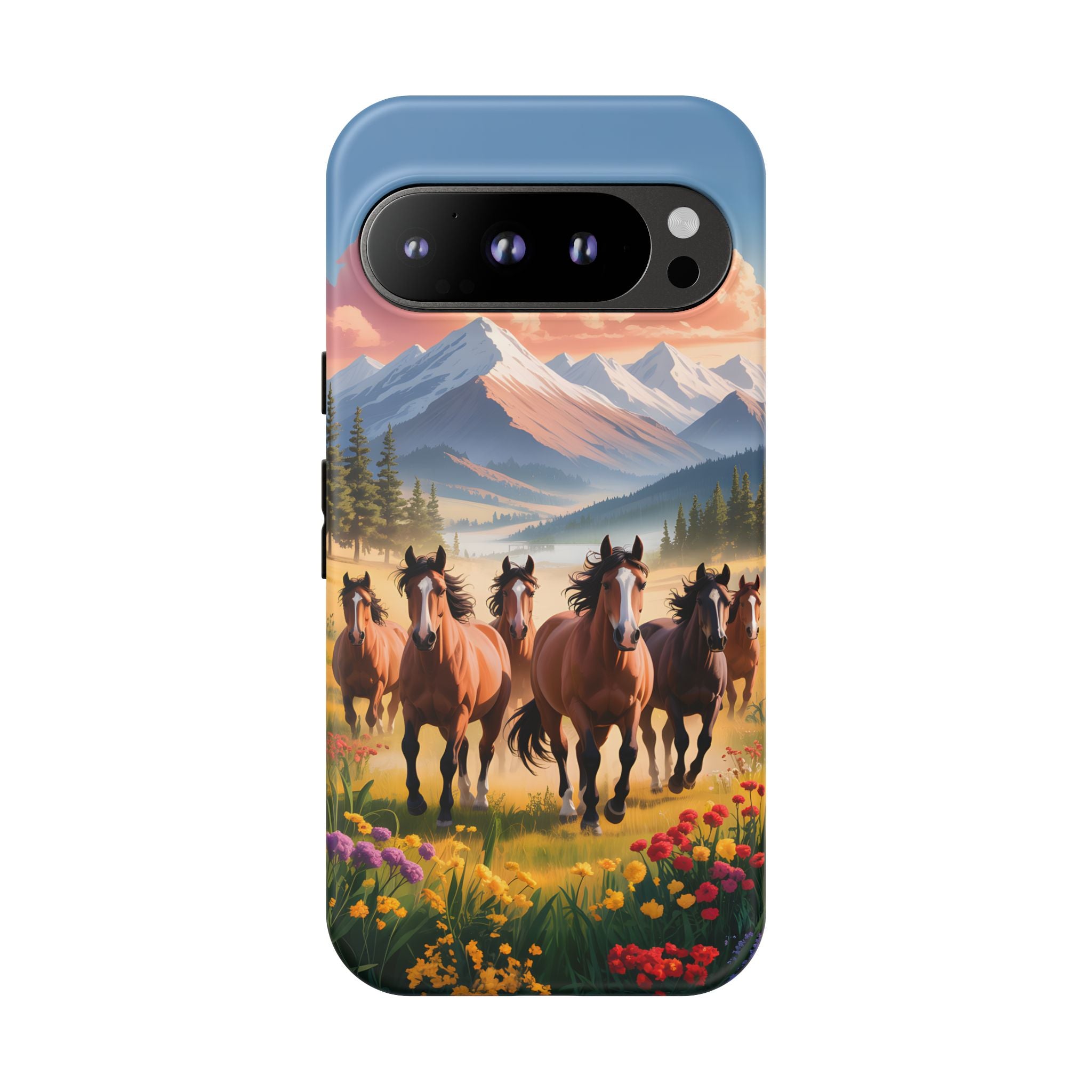 Colorful Wild Horses Smartphone Case