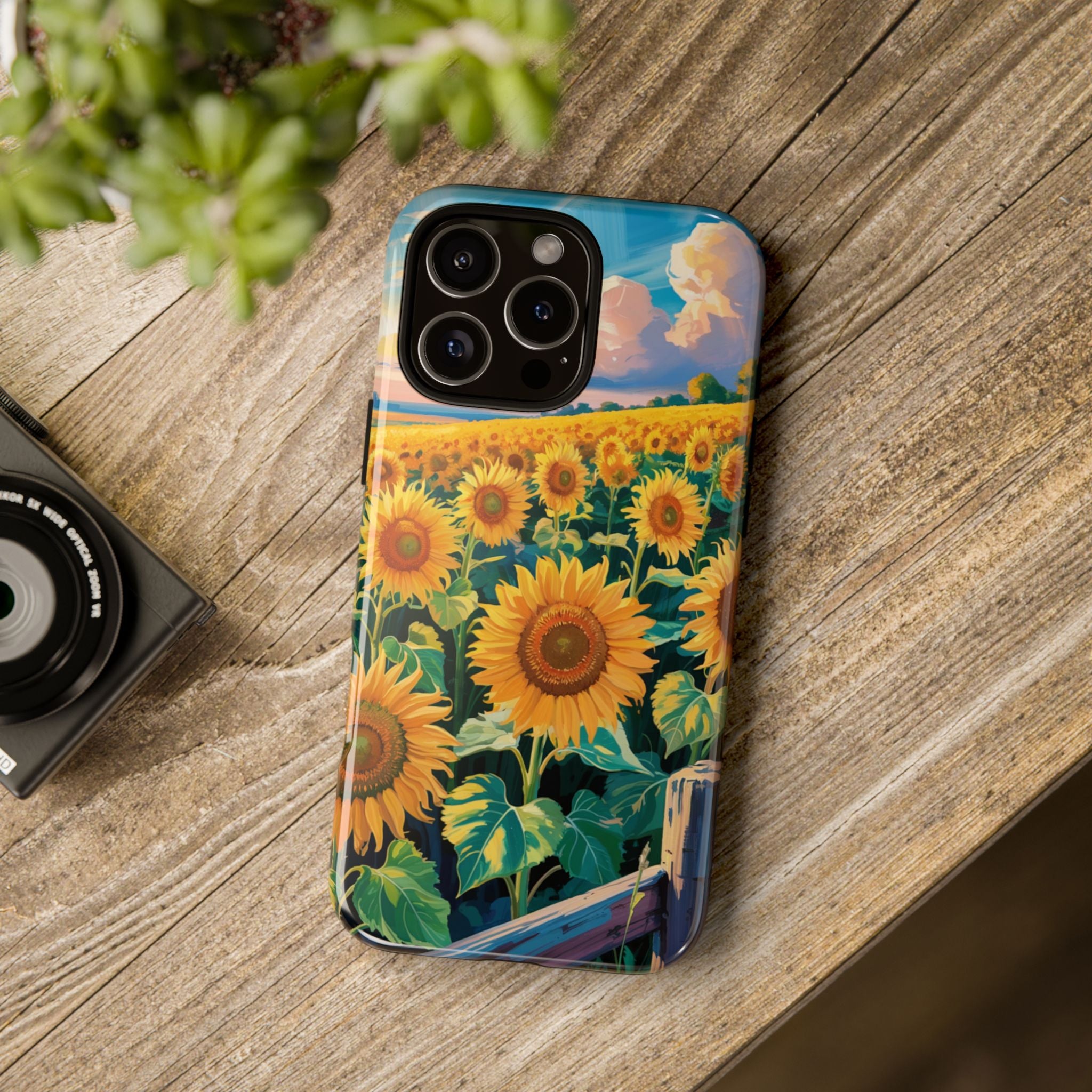 Sunflower Smartphone Case, Vibrant Floral Phone Case