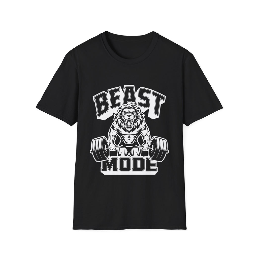 Beast Mode Exercise with a Lion Lifting Weights