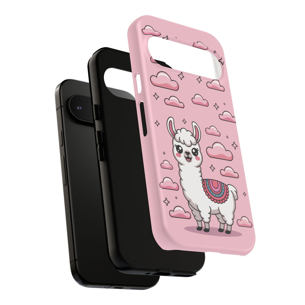 Llama Smartphone Case, Cute Pink Kawaii Llama Phone Cover