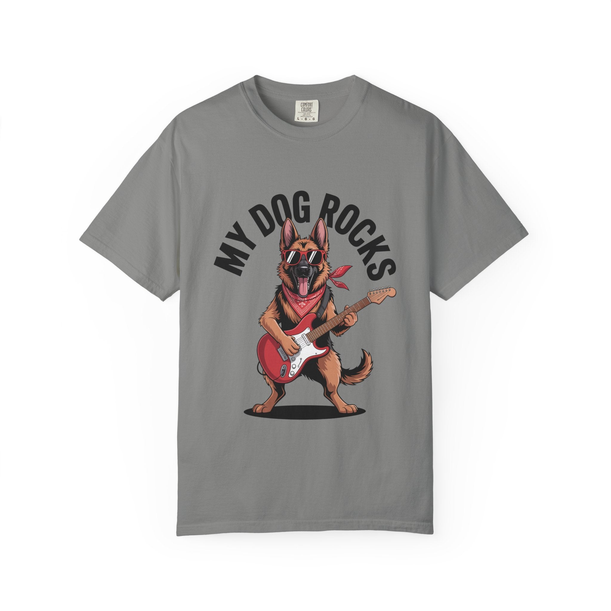 My Dog Rocks T-shirt | German Shepherd Rock & Roll Tee