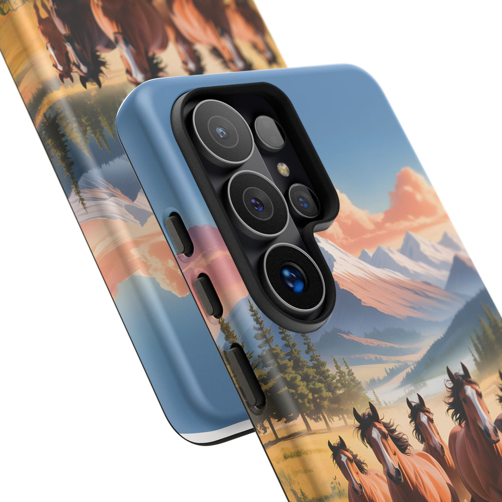 Colorful Wild Horses Smartphone Case