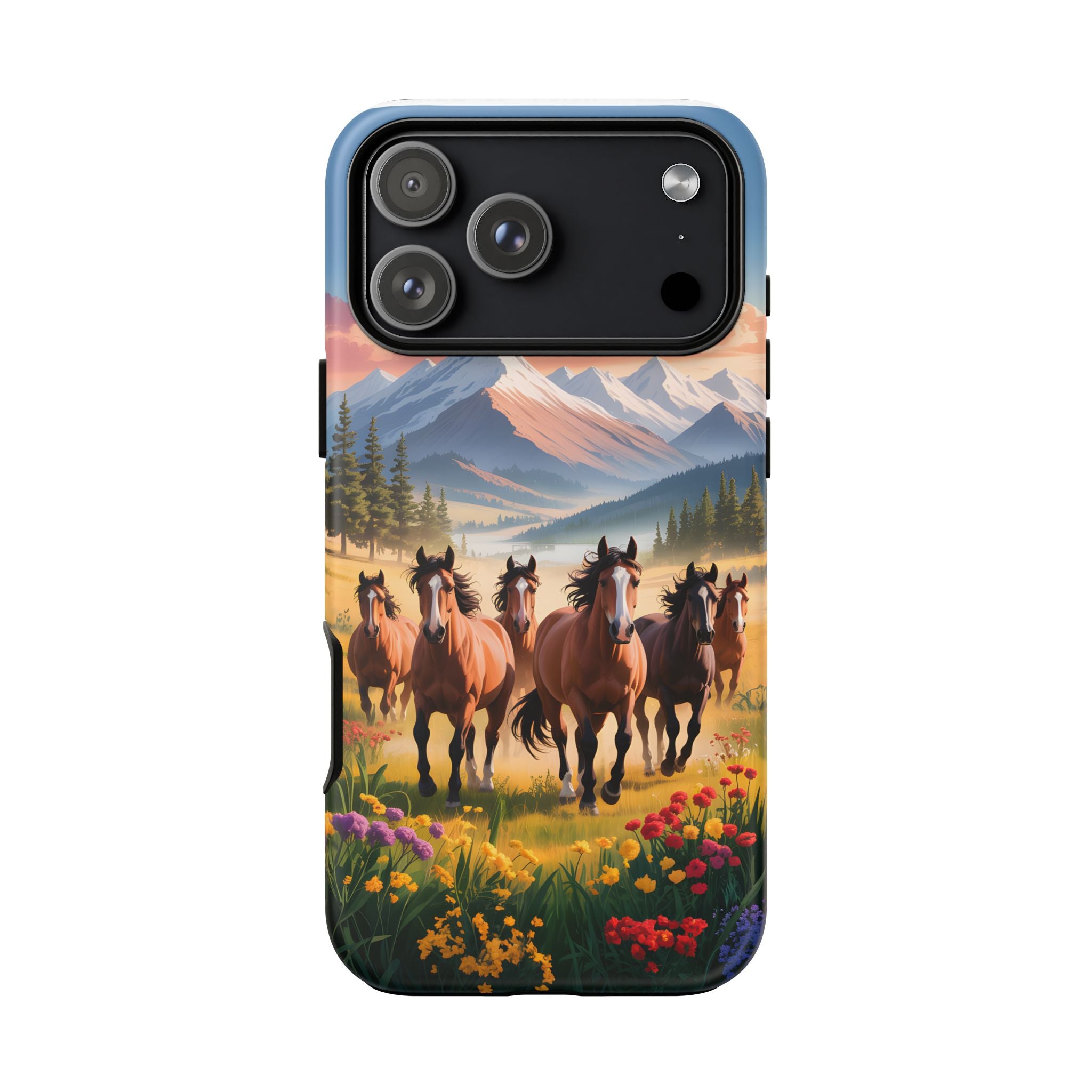 Colorful Wild Horses Smartphone Case