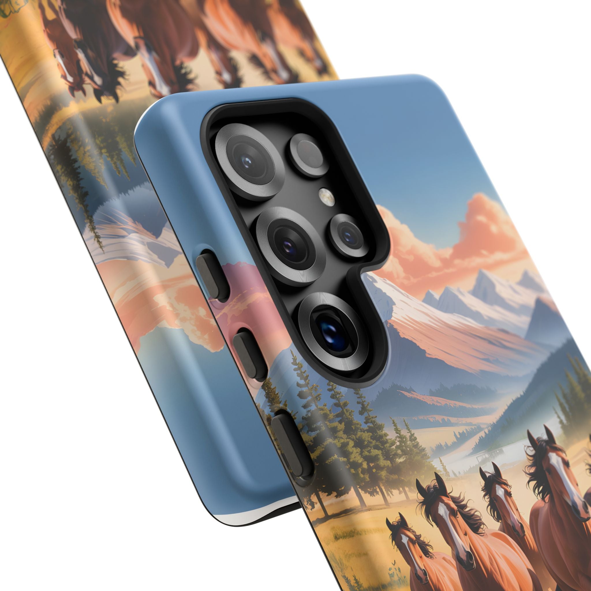 Colorful Wild Horses Smartphone Case