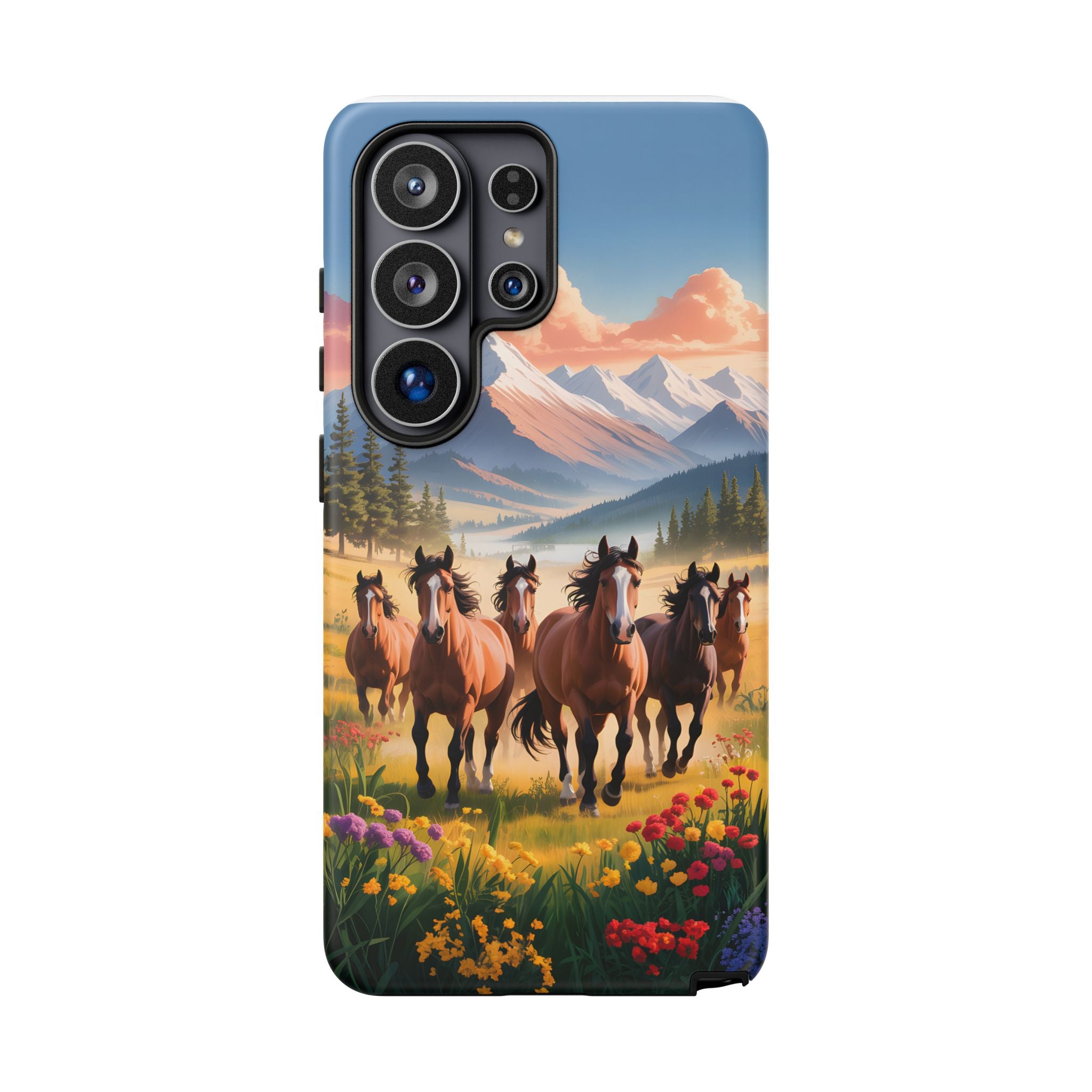Colorful Wild Horses Smartphone Case