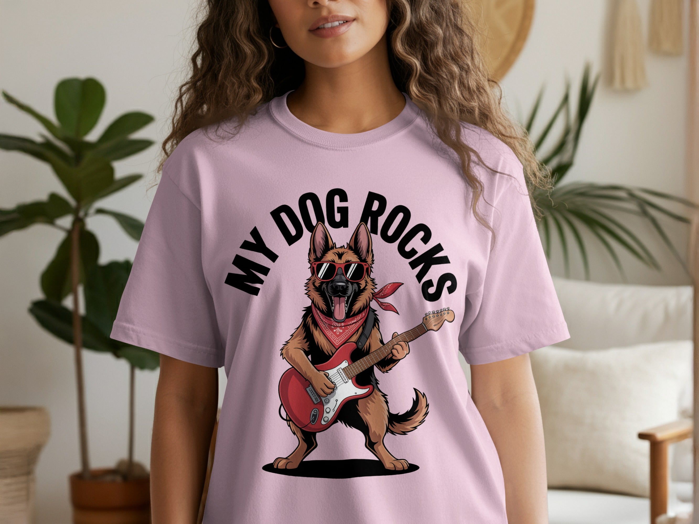 My Dog Rocks T-shirt | German Shepherd Rock & Roll Tee
