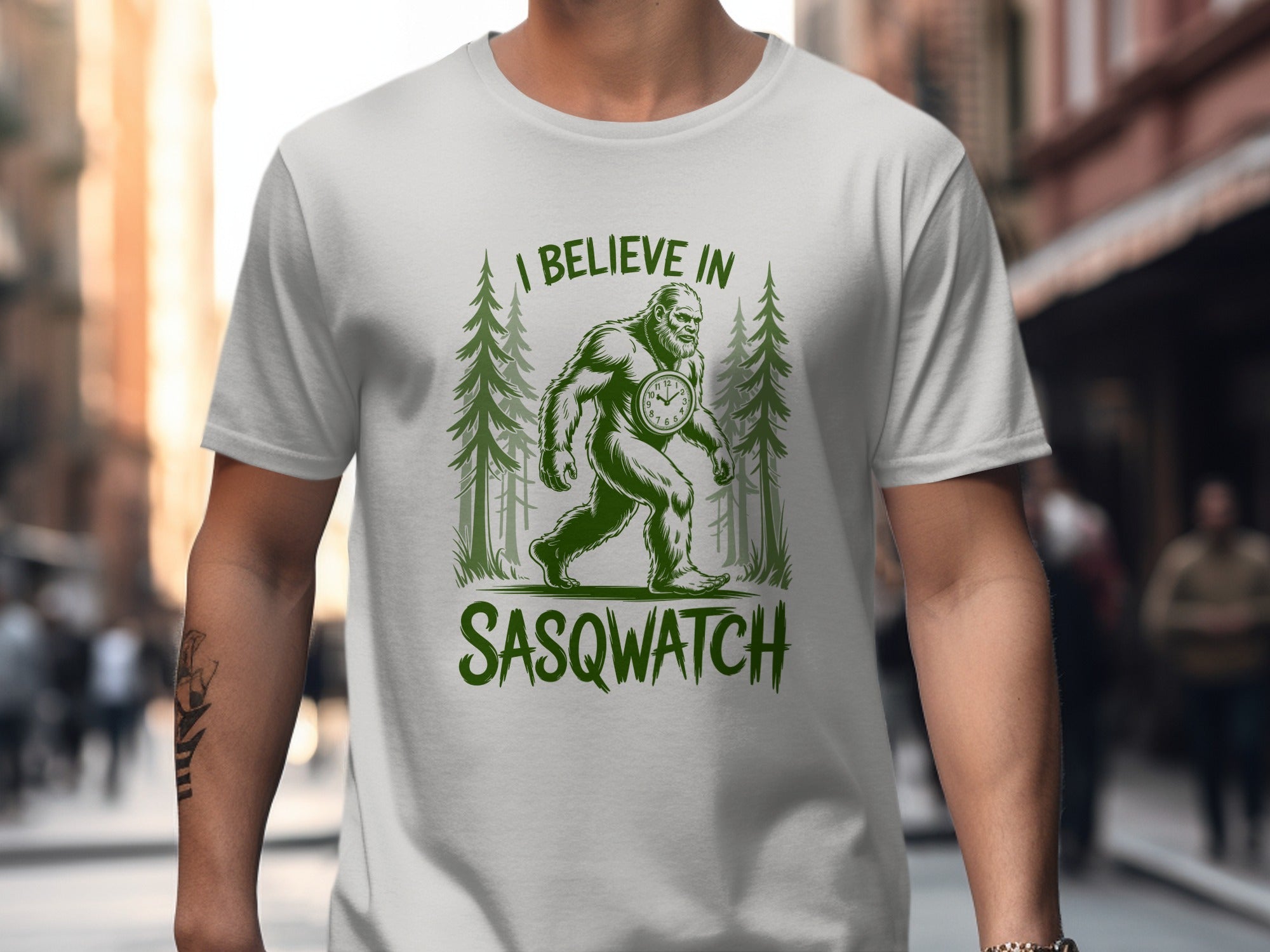 I Believe in Sasqwatch, Funny Big Foot T-Shirt