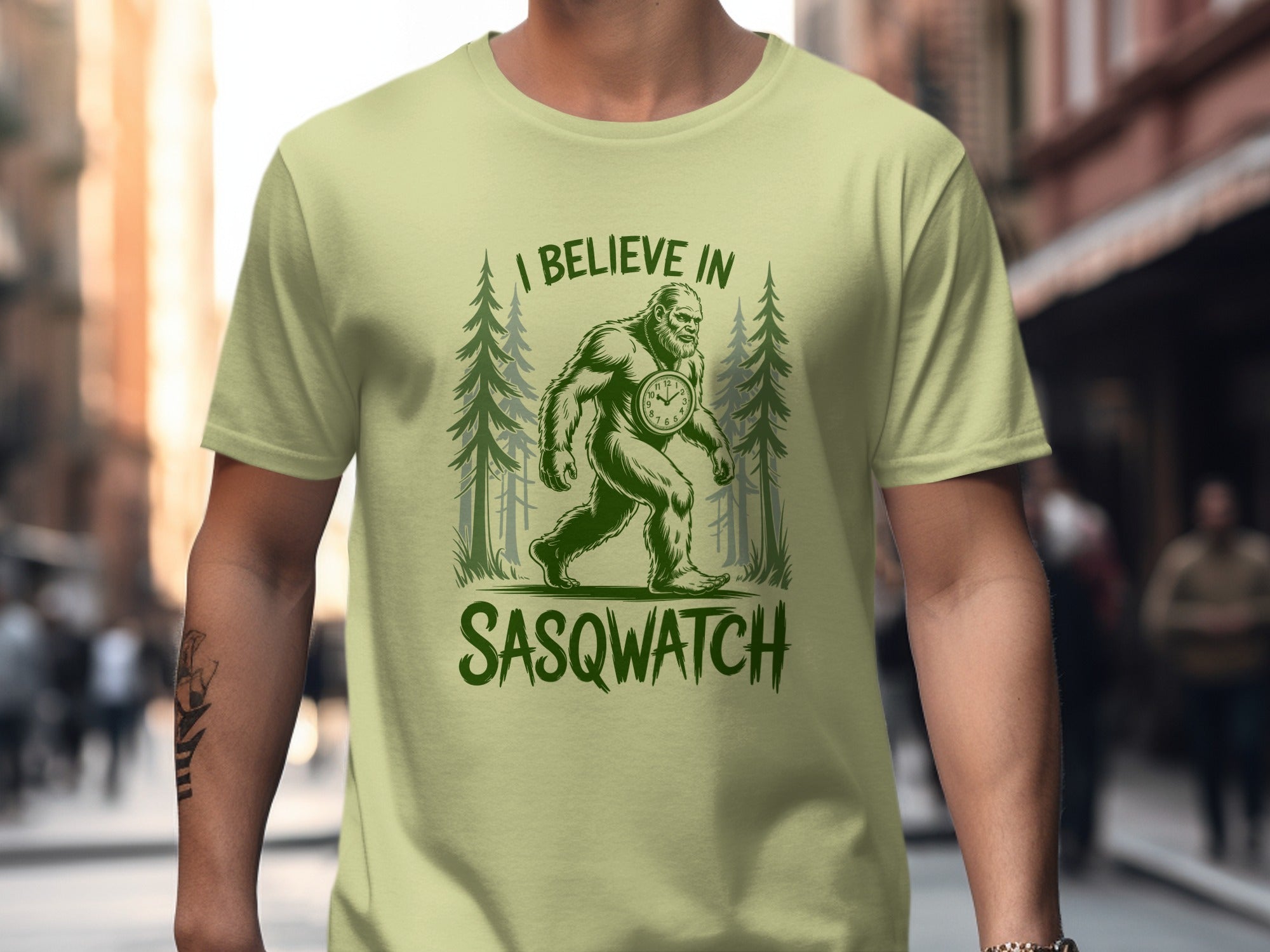 I Believe in Sasqwatch, Funny Big Foot T-Shirt