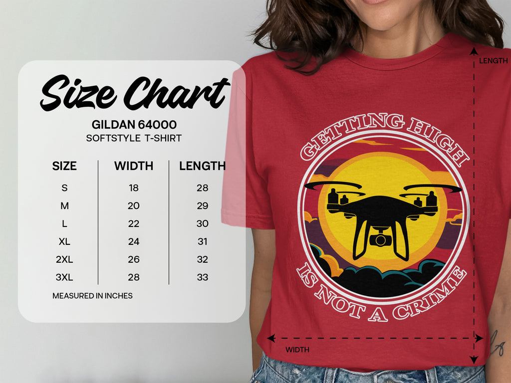 Getting High Is Not A Crime Funny Drone T-shirt