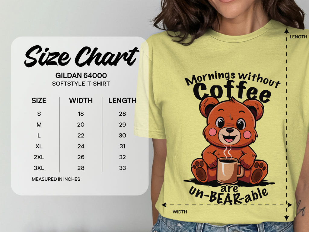 Mornings Without Coffee Are Un-BEAR-able T-Shirt