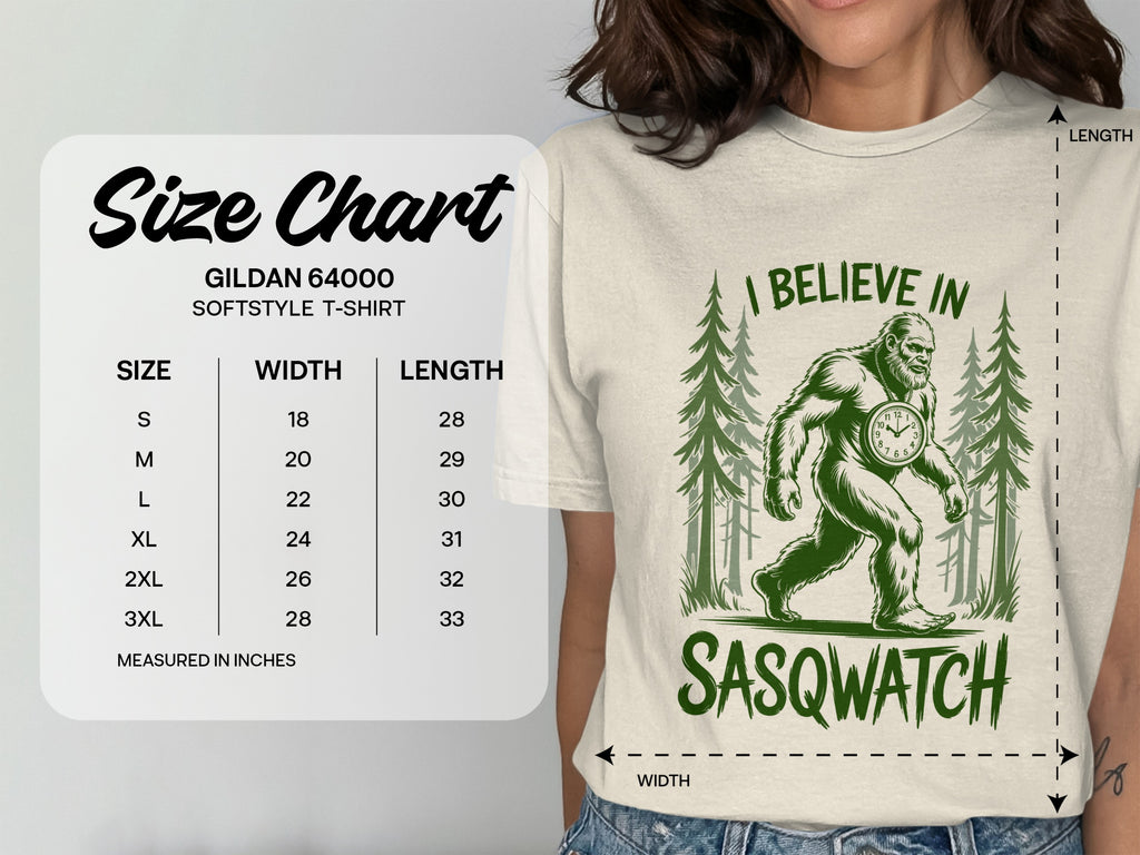 I Believe in Sasqwatch, Funny Big Foot T-Shirt
