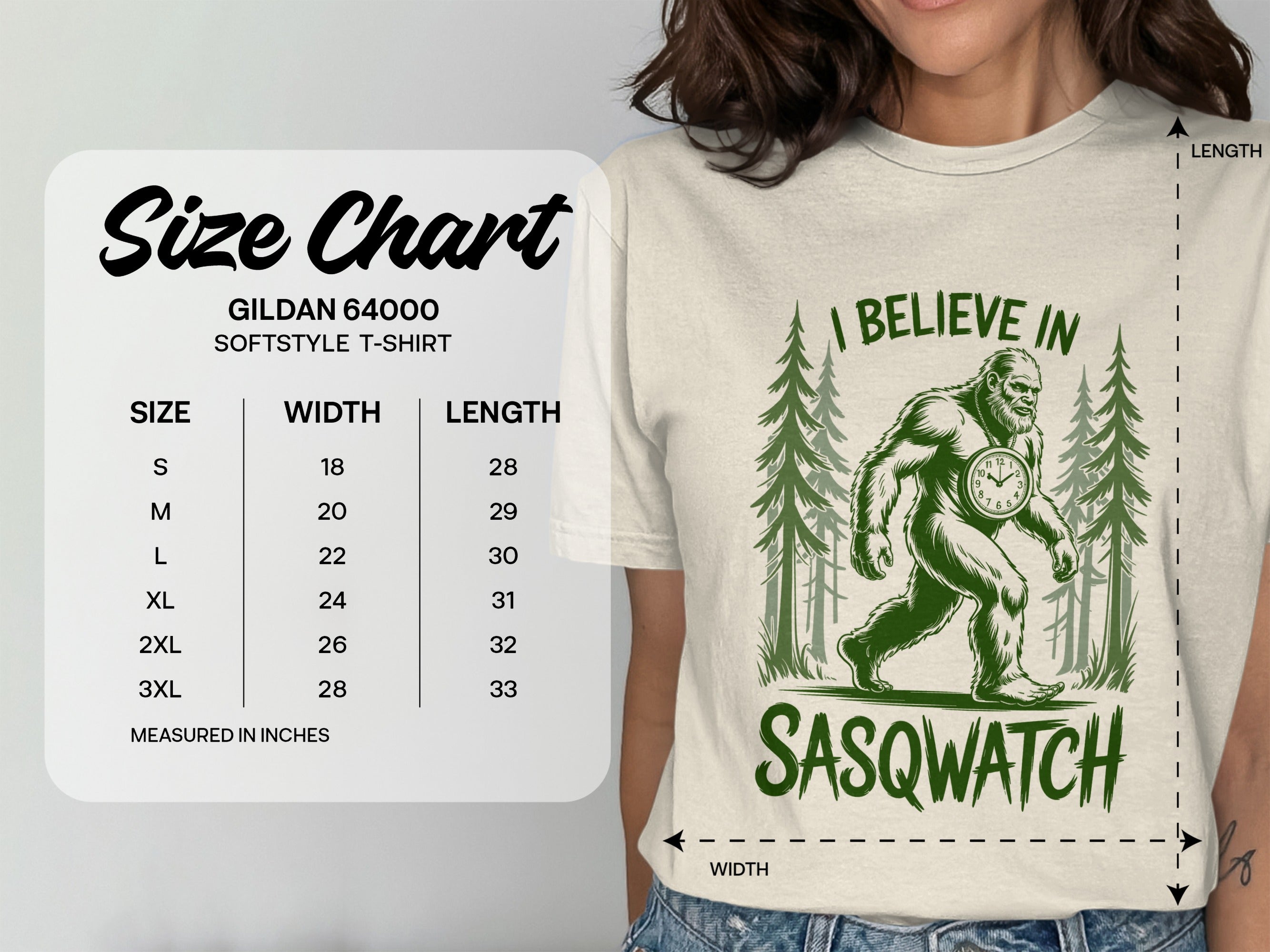 I Believe in Sasqwatch, Funny Big Foot T-Shirt
