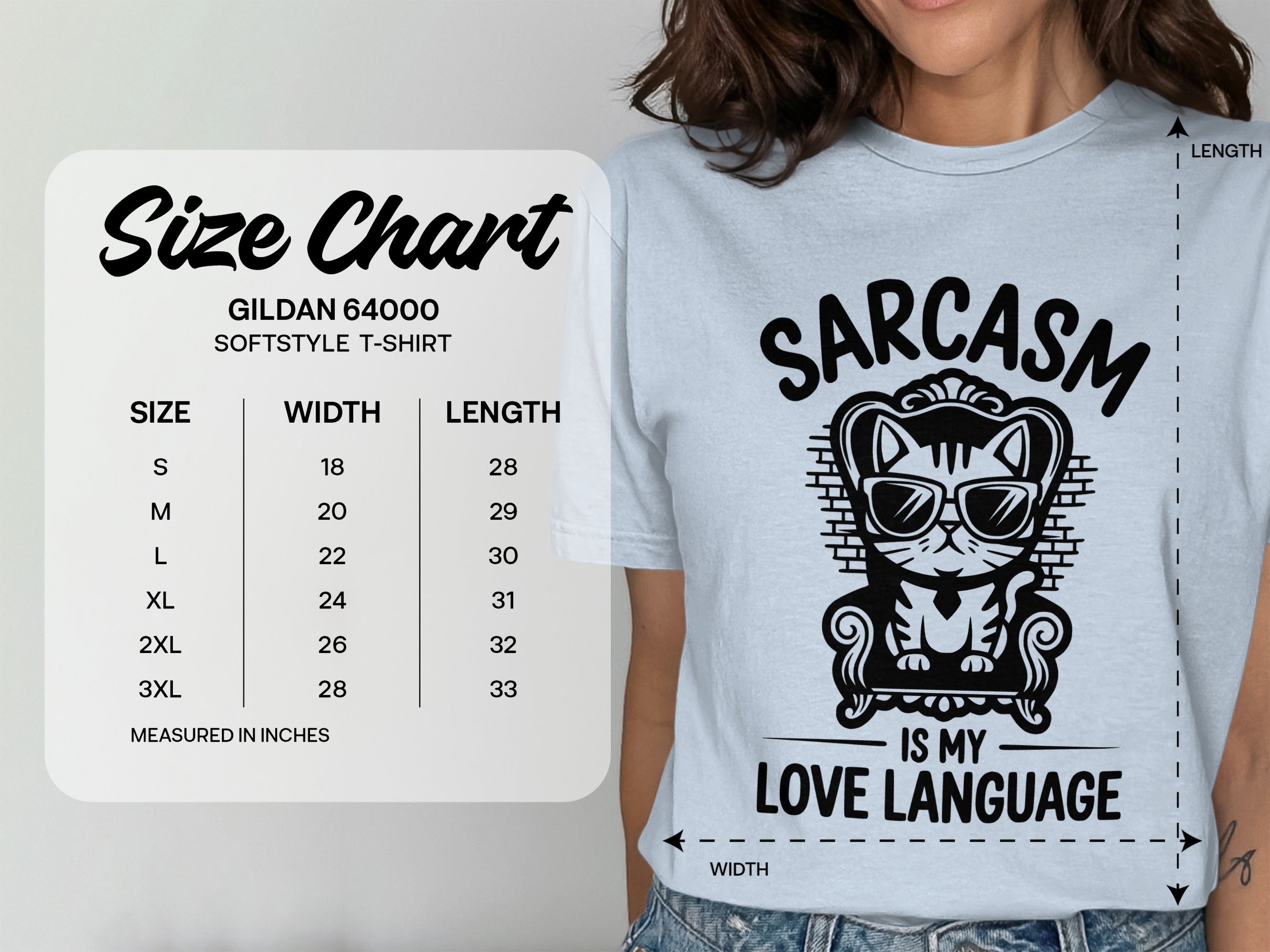 Sarcasm Is My Love Language Funny Cat T-Shirt