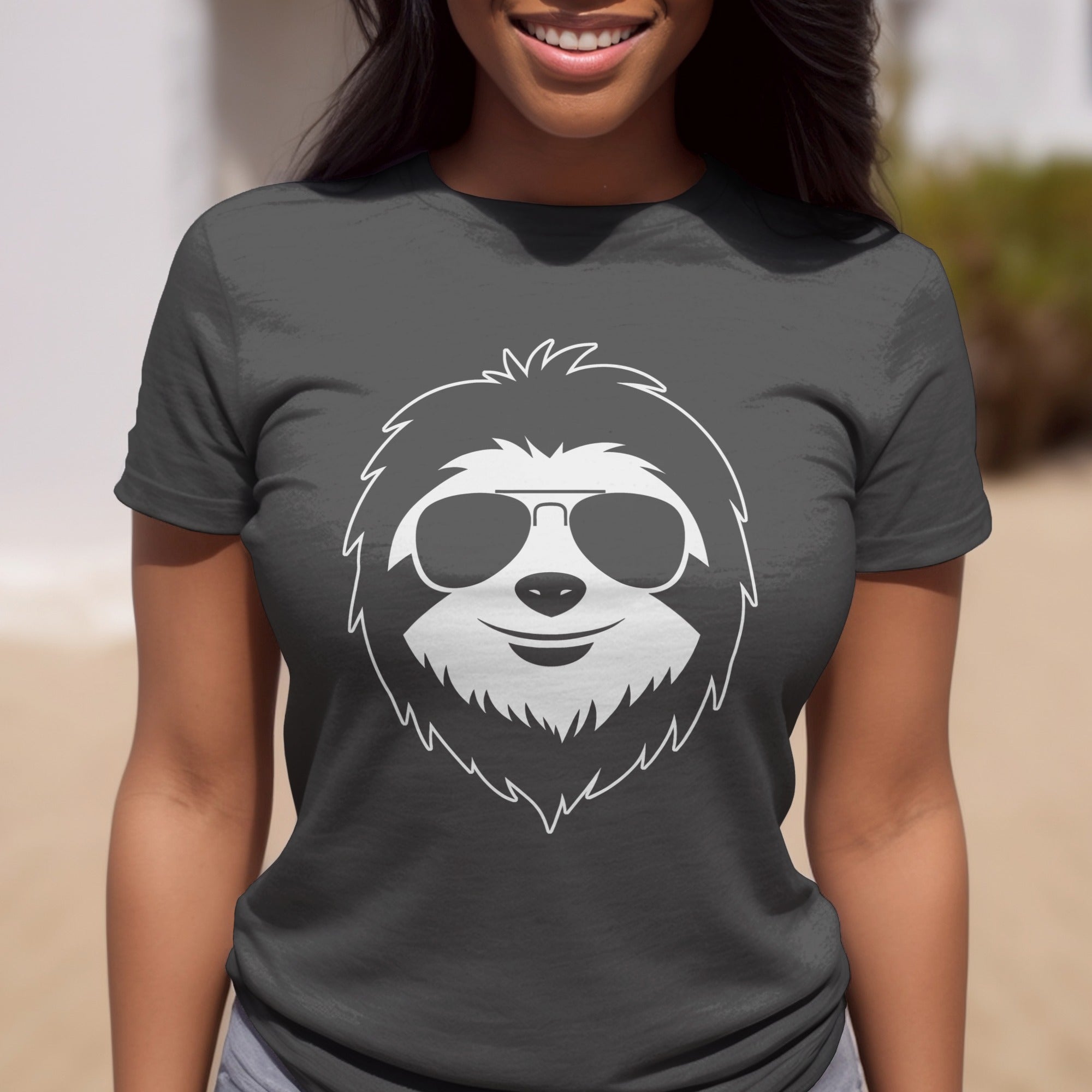 Sloth Wearing Sunglasses Graphic T-shirt