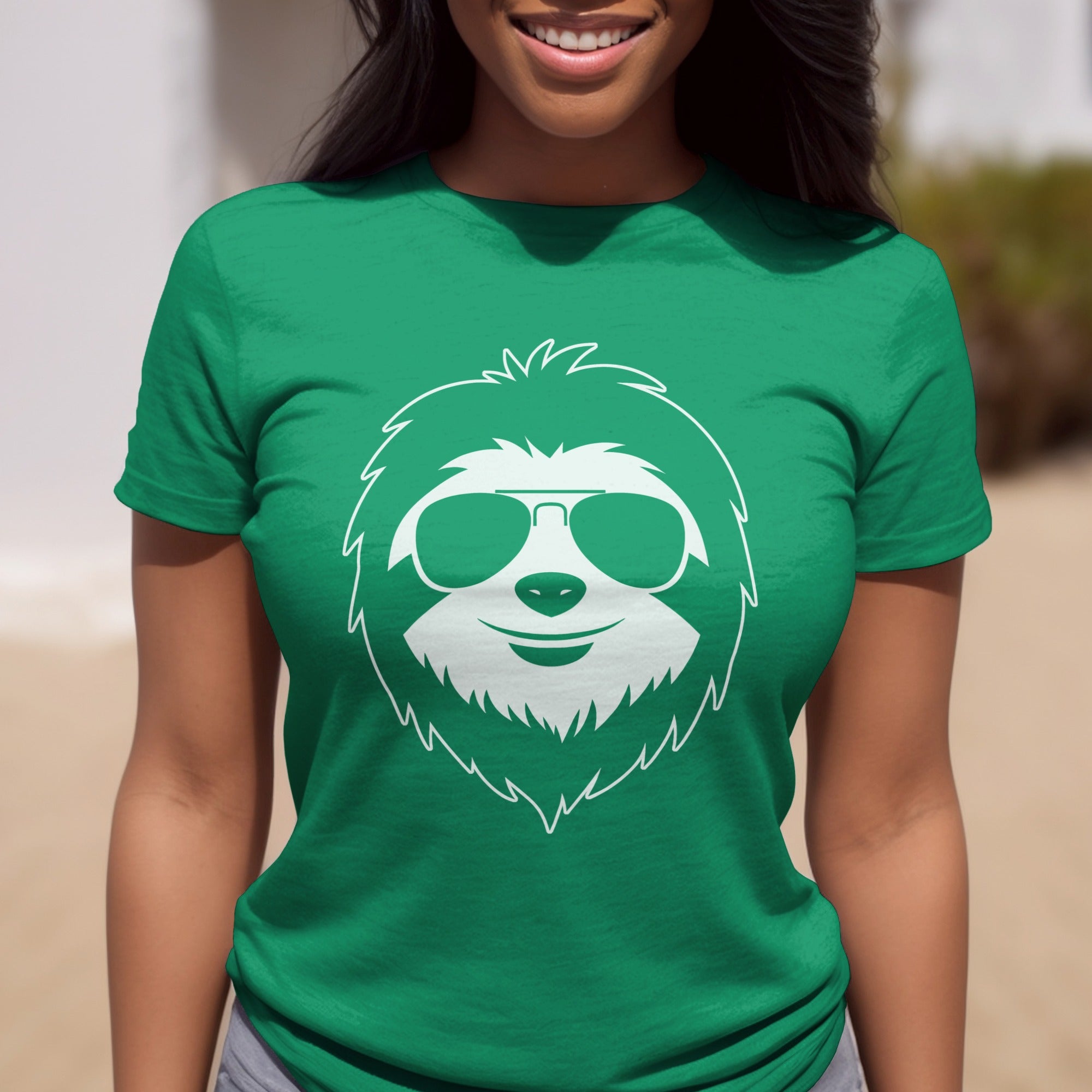 Sloth Wearing Sunglasses Graphic T-shirt