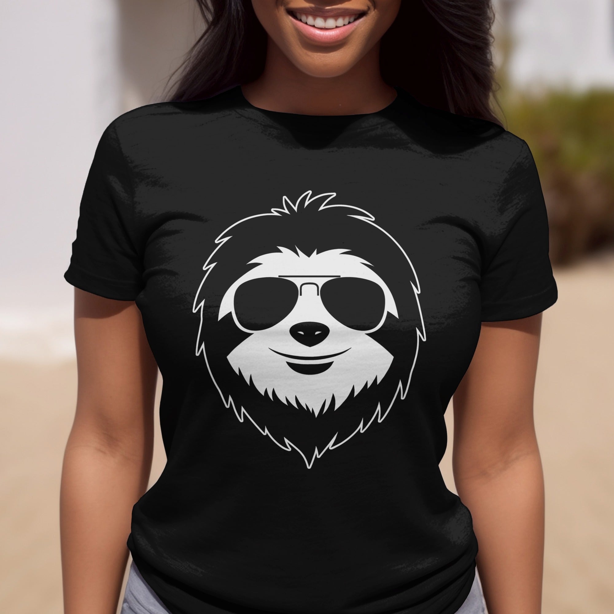 Sloth Wearing Sunglasses Graphic T-shirt