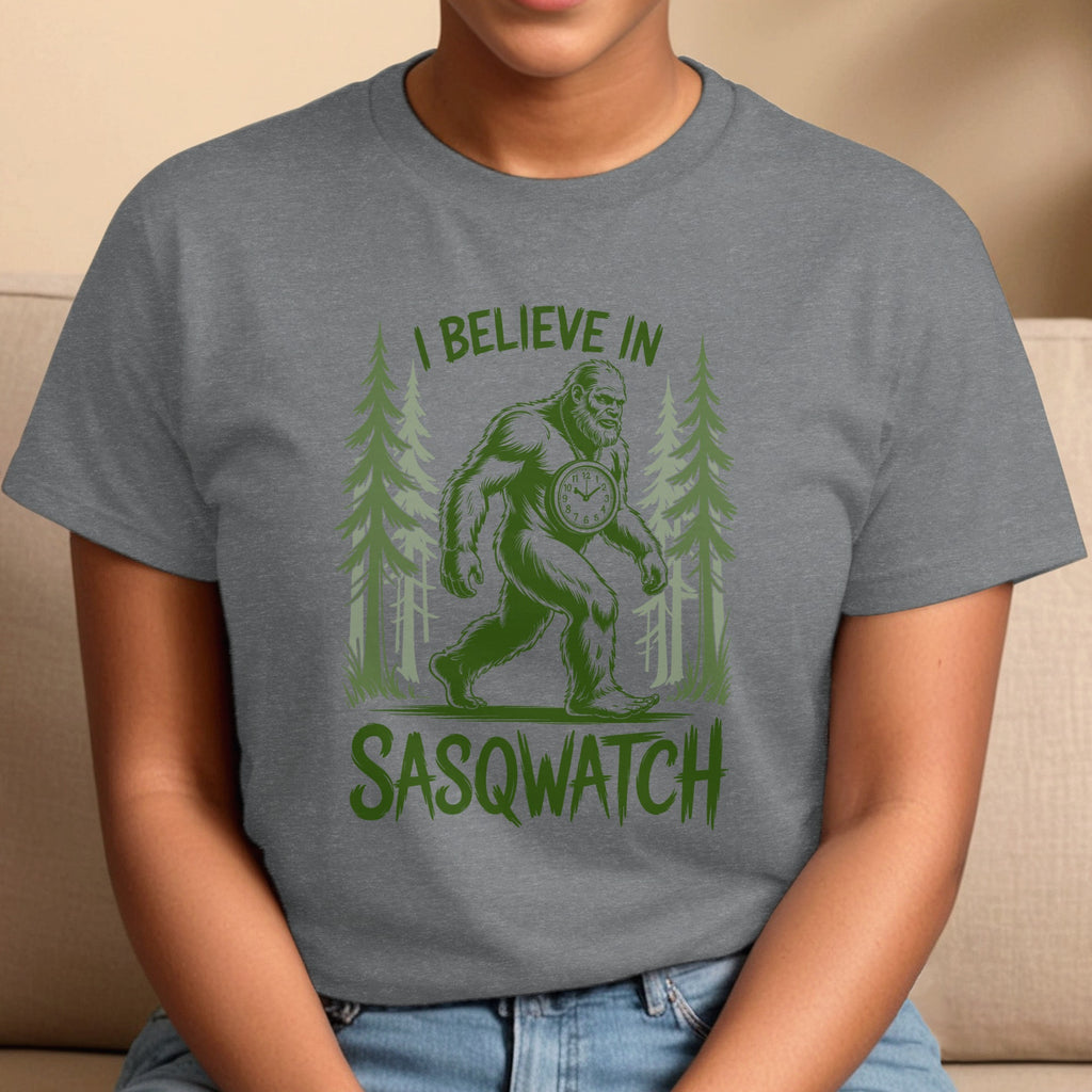 I Believe in Sasqwatch, Funny Big Foot T-Shirt