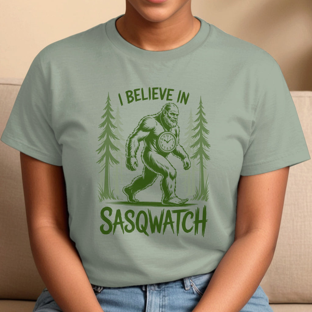 I Believe in Sasqwatch, Funny Big Foot T-Shirt