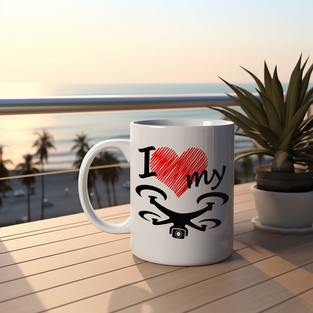 I Love My Drone Coffee Mug