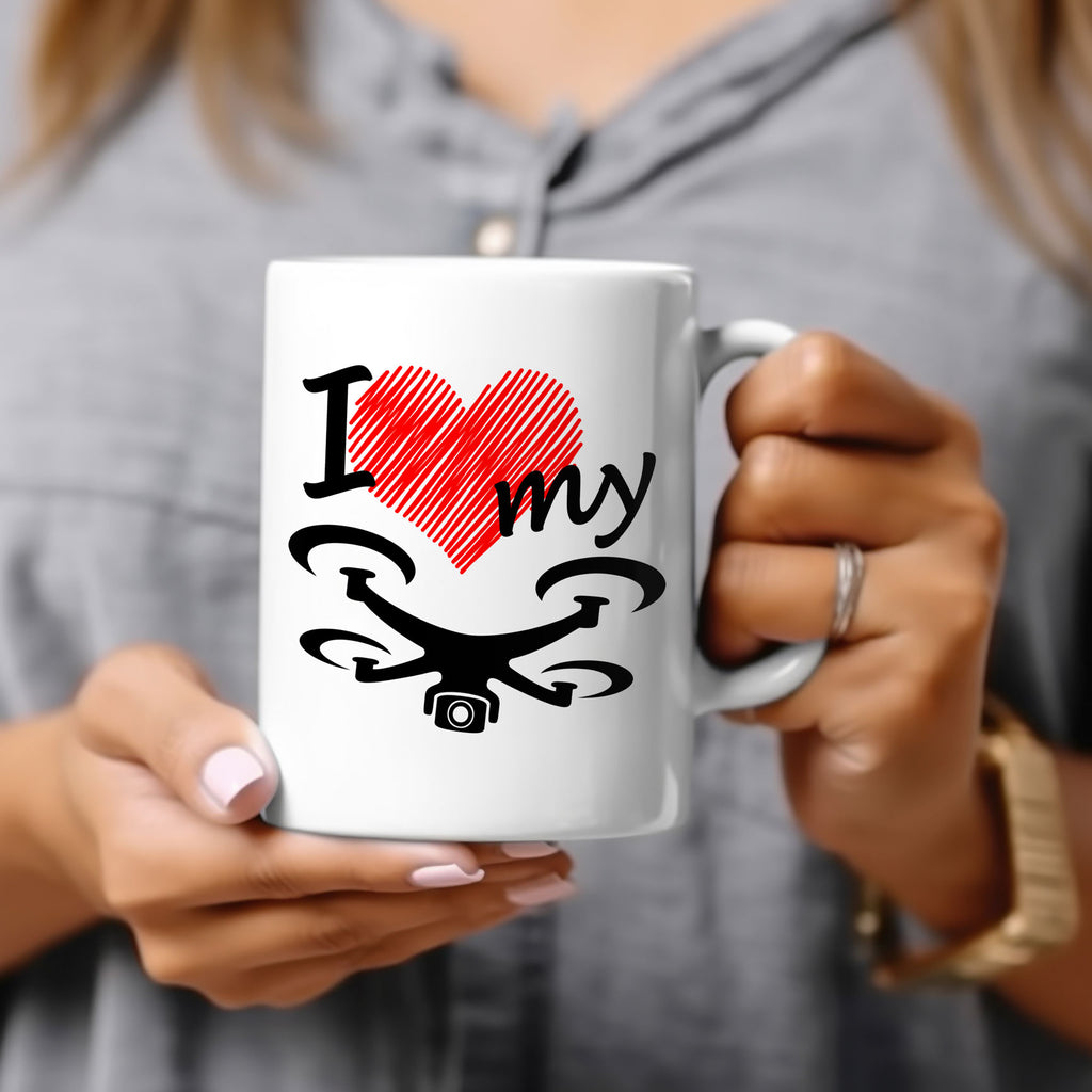 I Love My Drone Coffee Mug