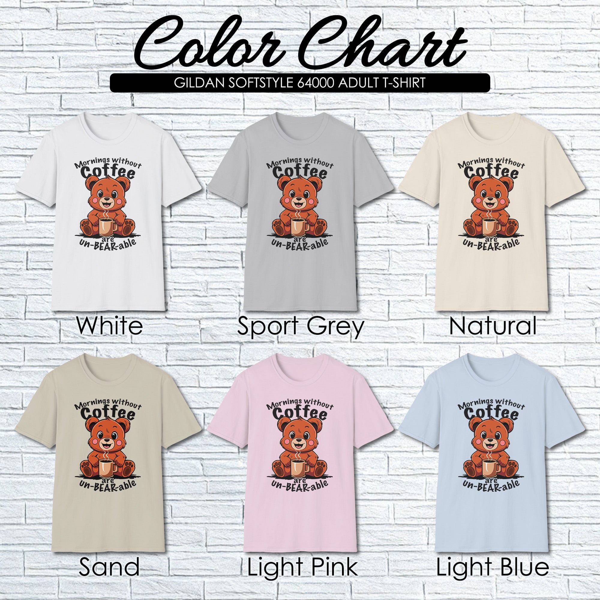 Mornings Without Coffee Are Un-BEAR-able T-Shirt