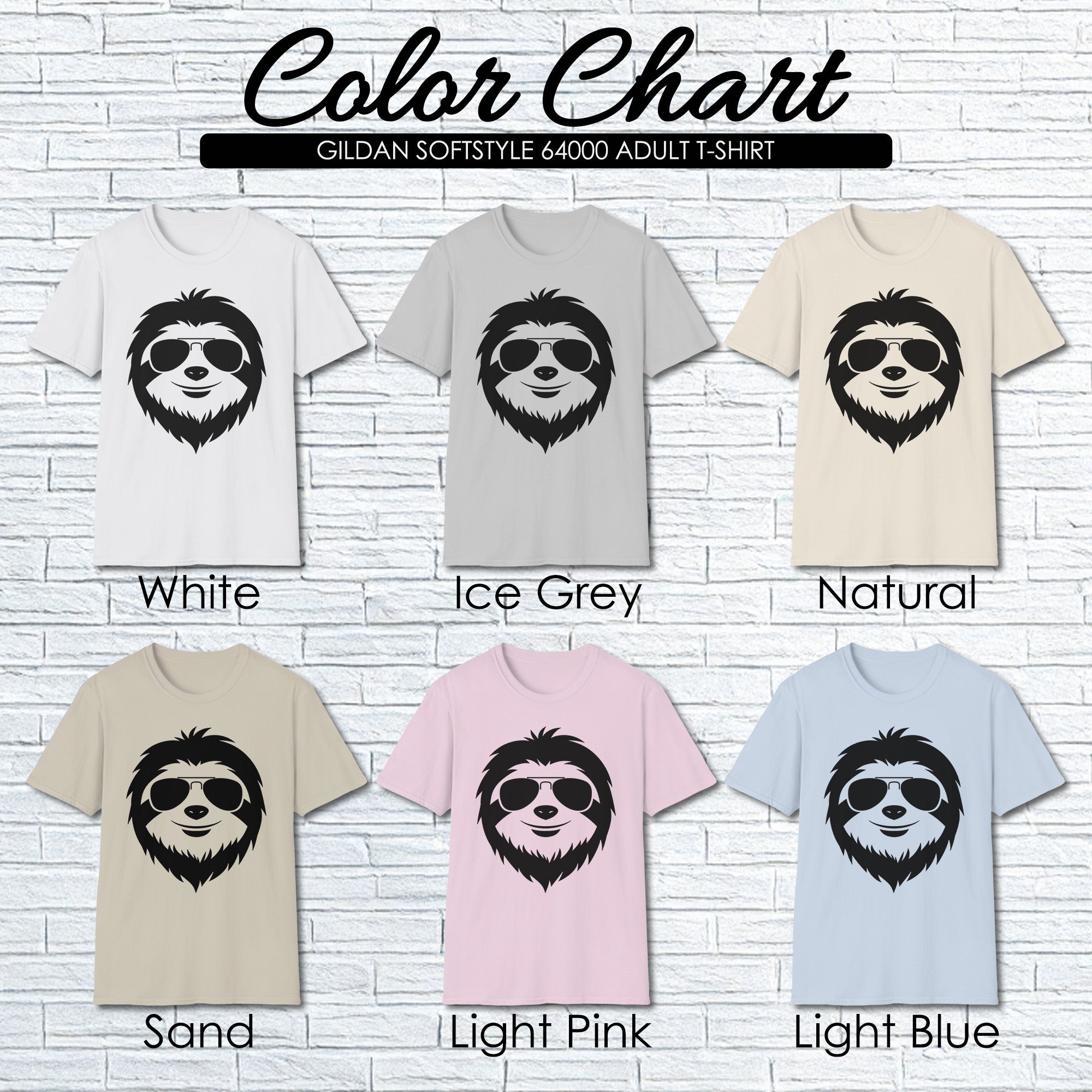 Sloth Wearing Sunglasses Graphic T-shirt