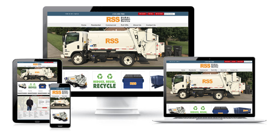 Waste hauler website template